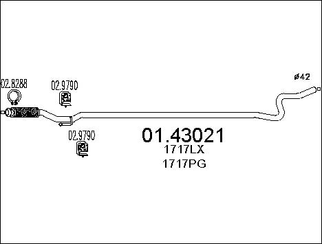 Pakoputki MTS 01.43021