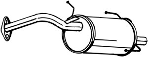 Takaäänenvaimentaja, NISSAN MICRA II, 201001F501, 201001F501KE, 201001F601, 201001F601KE, 201005F600, 201005F600KE, 201005F601KE, 201005
