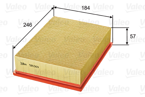 Ilmansuodatin VALEO 585369