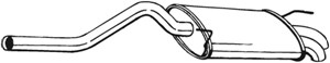 Takaäänenvaimentaja, SEAT INCA, VW CADDY Minibus, minivan II, CADDY Skåp/stor limousine II, 6K9253609B, 6K9253609C, 6K9253609G, JZW2536