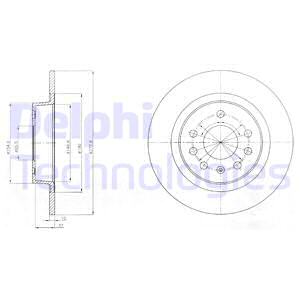 Jarrulevy DELPHI BG4300