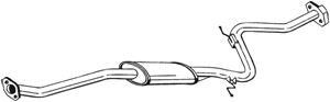 Keskiäänenvaimentaja, MAZDA 323 C IV, 323 S IV, MX-3, 569140300, B68540300B, B69140300, B6E540300, B6E540300C, BP1440300, BP1440300A