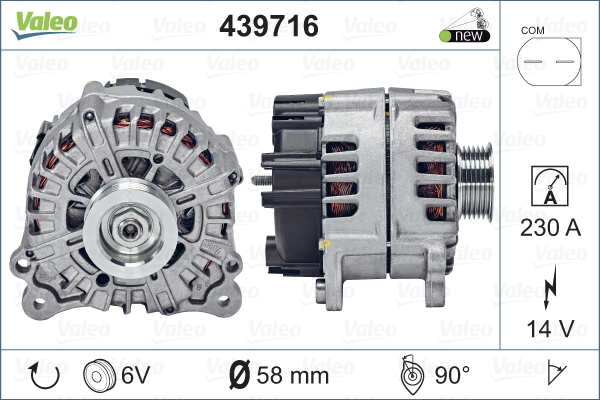 Laturi VALEO 439716