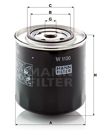 Öljynsuodatin MANN-FILTER W 1130