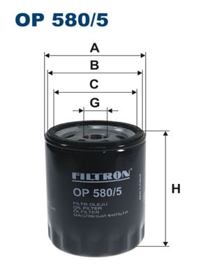 Öljynsuodatin FILTRON OP 580/5