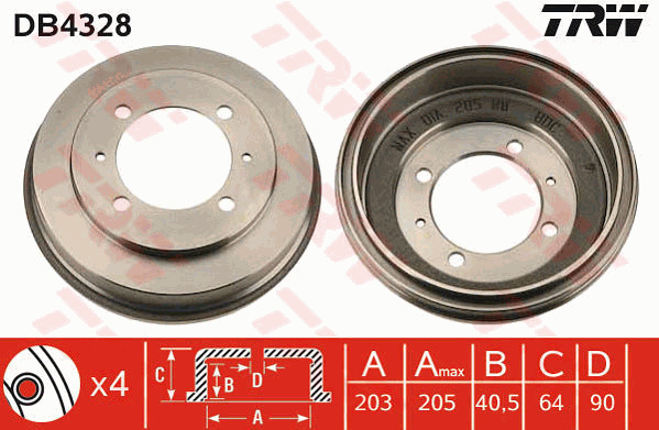 Jarrurumpu TRW DB4328