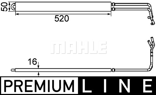 Öljynjäähdytin, tehost.ohjaus MAHLE ORIGINAL CLC 103 000P