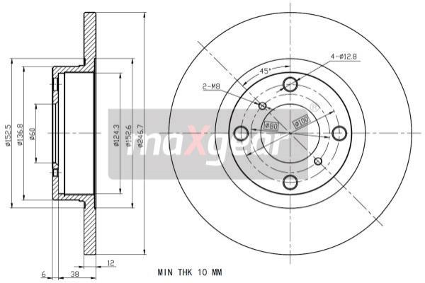 Jarrulevy MAXGEAR 19-0961