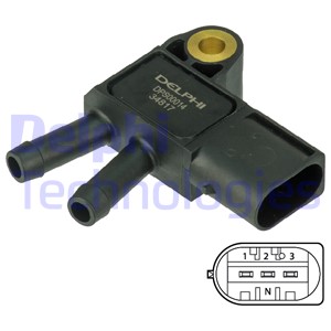 Sensori, pakokaasupaine DELPHI DPS00014