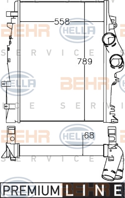 Välijäähdytin HELLA 8ML 376 758-151