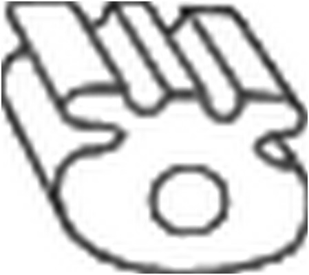 Kumisuikale, pakoputkisto BOSAL 255-795