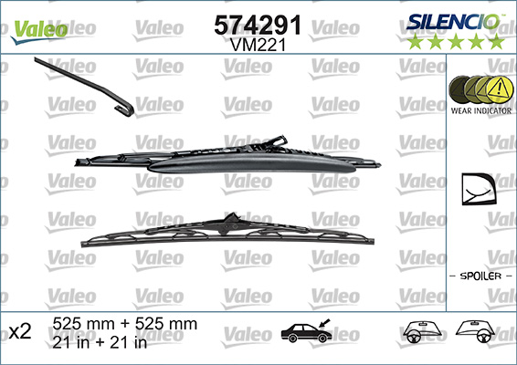 Pyyhkijänsulka VALEO 574291