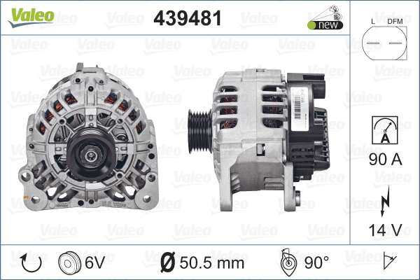 Laturi VALEO 439481