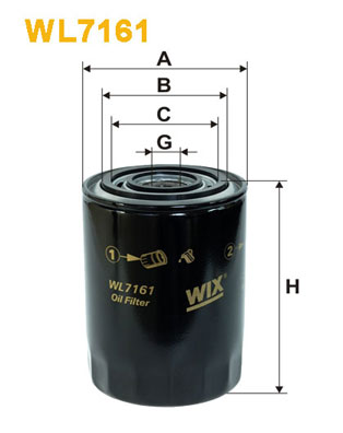 Öljynsuodatin WIX FILTERS WL7161