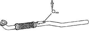 Pakoputki, Edessä, OPEL ASTRA H, ASTRA H GTC, ASTRA H Kombi, ZAFIRA / ZAFIRA FAMILY B, VAUXHALL ASTRA Mk V, ZAFIRA Mk II, 5854305