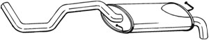 Takaäänenvaimentaja, SEAT IBIZA II, 6K6253609AD, 6K6253609AF, 6K6253609AG, 6K6253609AH, 6K6253609F, 6K6253609J, 6K6253609M, 6K6253609P,