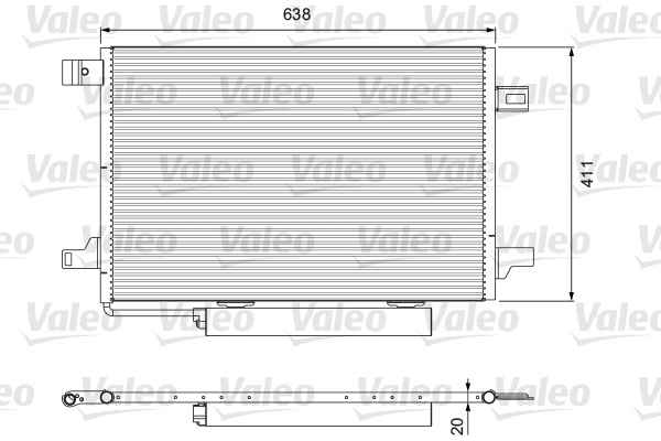 Lauhdutin, ilmastointilaite VALEO 814249