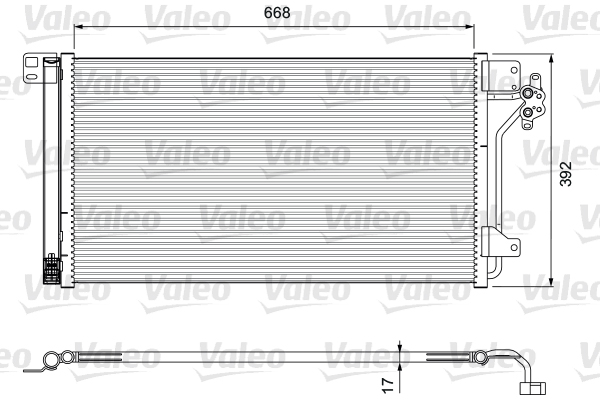 Lauhdutin, ilmastointilaite VALEO 814015
