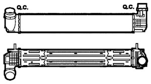 Välijäähdytin, RENAULT GRAND SCÉNIC III, MEGANE CC, MEGANE Coupé III, MEGANE Grandtour III, MEGANE Halvkombi III, SCÉNIC III, 144960022R