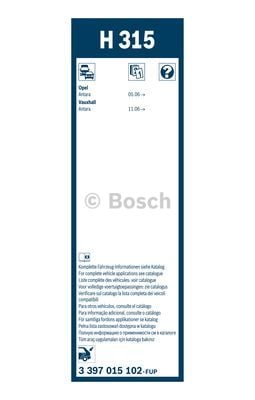 Wiper Blade BOSCH 3 397 015 102