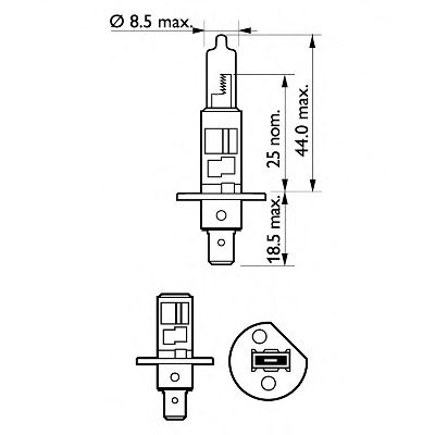 Kaukovalopolttimo PHILIPS 12258LLECOB1