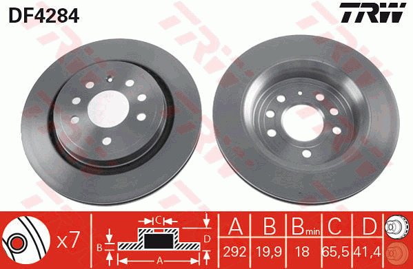 Jarrulevy TRW DF4284