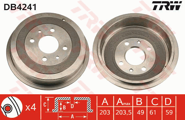 Jarrurumpu TRW DB4241