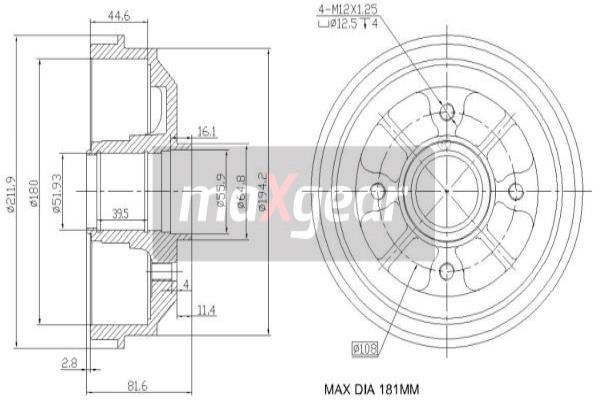 Jarrurumpu MAXGEAR 19-0829