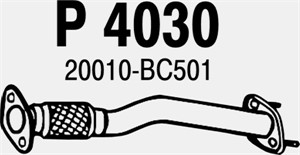 Pakoputki, Keskellä, NISSAN MICRA III, NOTE, 20010-BC501