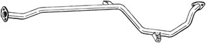 Pakoputki, Keskellä, MITSUBISHI LANCER V, LANCER Halvkombi IV, PROTON PERSONA 400, PERSONA 400 Halvkombi, MB810568, MB868383, PW530172,