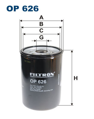 Öljynsuodatin FILTRON OP 626