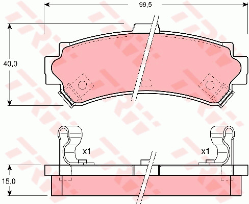 Jarrupalasarja, levyjarru TRW GDB3115