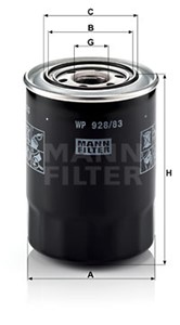 Öljynsuodatin, HYUNDAI,MITSUBISHI, 26300-42000, 26300-42010, 26300-42020