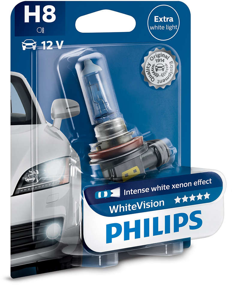 Halogeeni poltin PHILIPS WHITEVISION 12V H8 35W
