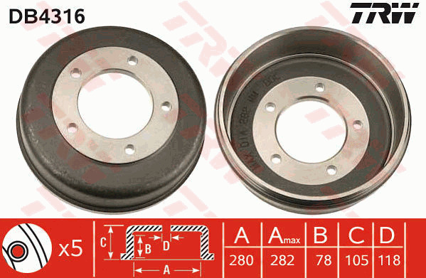 Jarrurumpu TRW DB4316