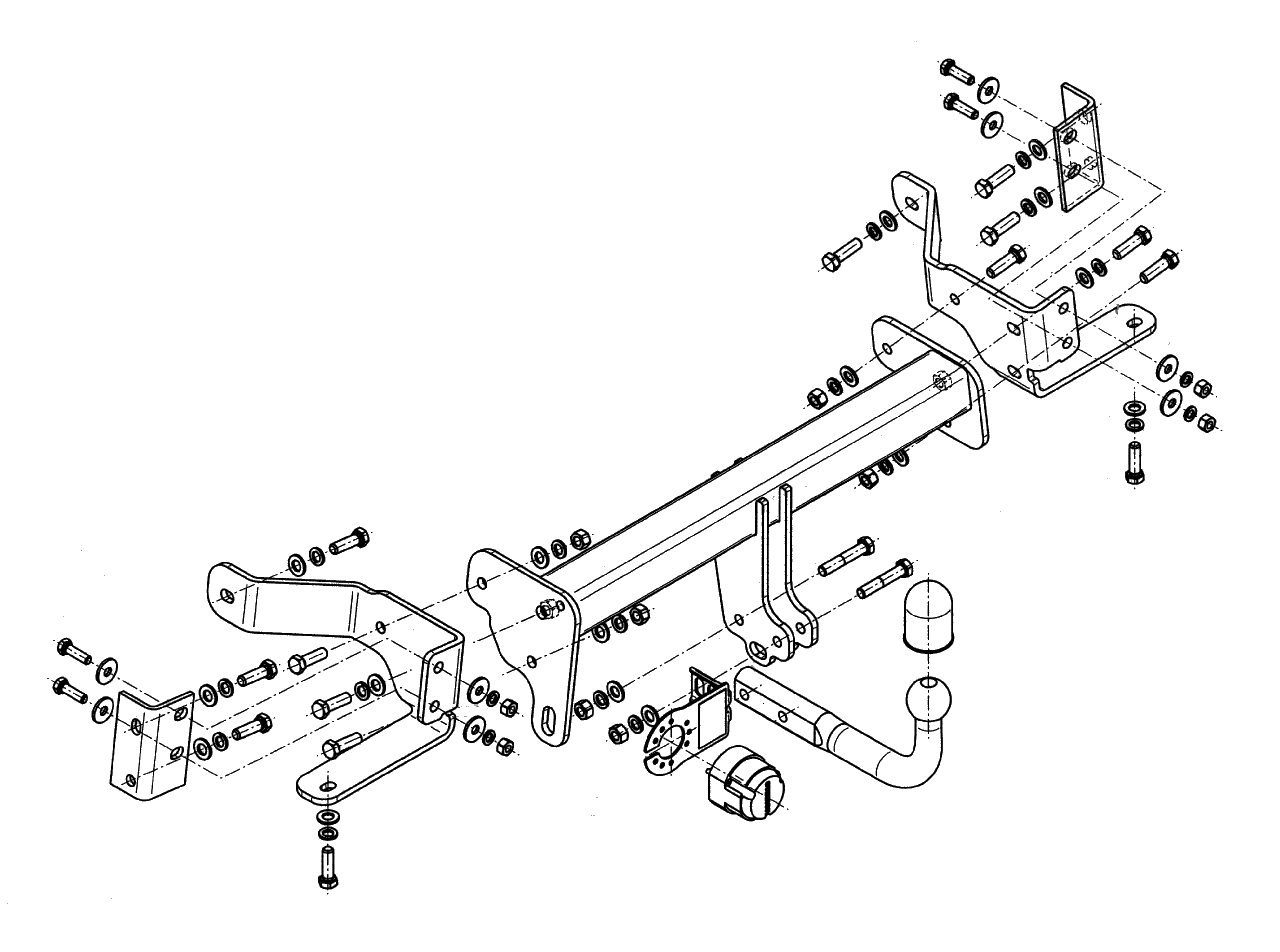 Vetokoukku STEINHOF STO-093 Opel Antara '06-