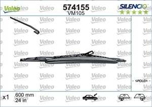 Pyyhkijänsulka, Etu, vasen, BMW 5 [E34], 5 Touring [E34], 7 [E32, E38], 8 [E31], RENAULT SAFRANE I, SAFRANE II, 61 61 8 217 705, 6161821