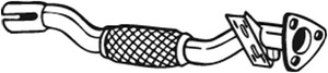 Pakoputki, Edessä, OPEL,VAUXHALL, 55557796, 5854442
