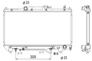 Jäähdytin, moottorinjäähdytys, TOYOTA AVENSIS, AVENSIS Kombi, AVENSIS Liftback, 1461354, 1465219, 1470738, 1473967, 1509957, 1640003190,