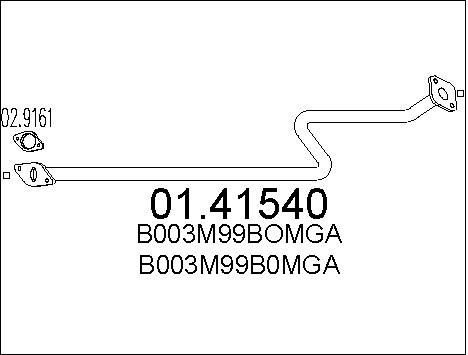 Pakoputki MTS 01.41540
