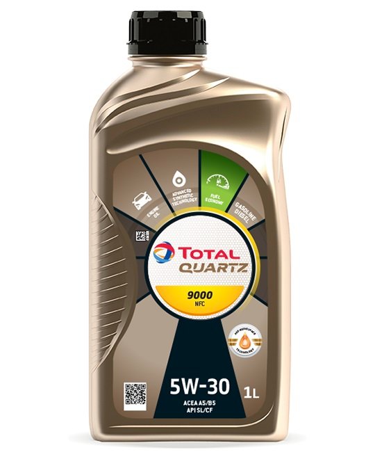 Moottoriöljy TOTAL 5W30 QUARTZ 9000 NFC 1L