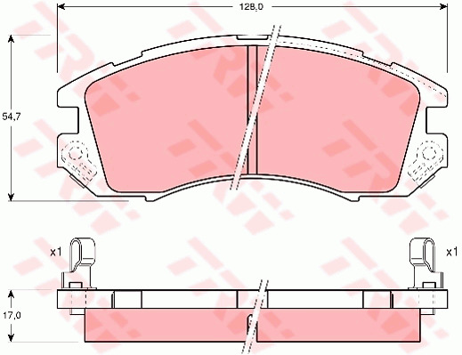 Jarrupalasarja, levyjarru TRW GDB989
