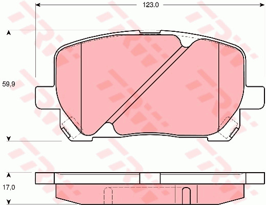 Jarrupalasarja, levyjarru TRW GDB3315