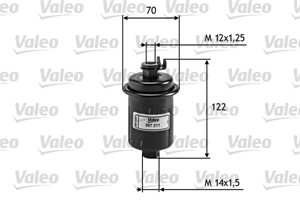 Polttoainesuodatin, DAIHATSU,HYUNDAI,MAZDA,MITSUBISHI,PROTON,TOYOTA, 2330011090, 2330016010, 2330019015, 2330019115, 2330019245, 23300-1