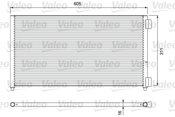 Lauhdutin, ilmastointilaite VALEO 817799