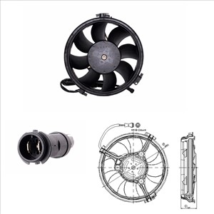 Tuuletin, moottorin jäähdytys, AUDI,FORD,SEAT,VW, 1009901, 1011638, 4B0959455, 4B0959455C, 4B3959455B, 7M0959455G, 7M0959455M, 8D0959455