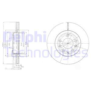 Jarrulevy DELPHI BG4141
