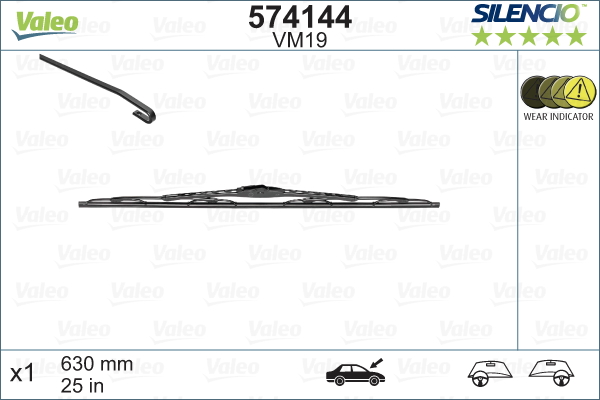 Pyyhkijänsulka VALEO 574144
