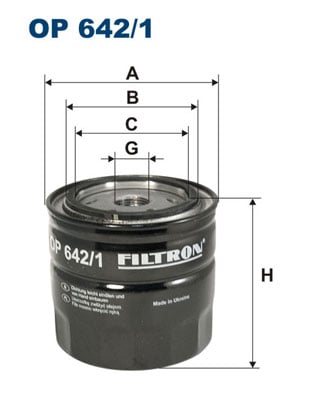 Öljynsuodatin FILTRON OP 642/1