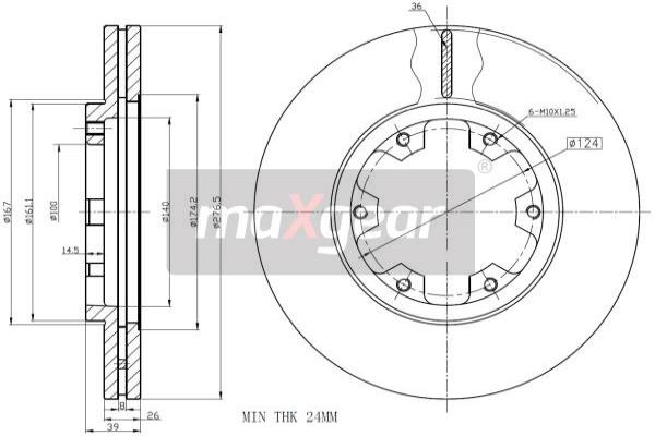 Jarrulevy MAXGEAR 19-2569